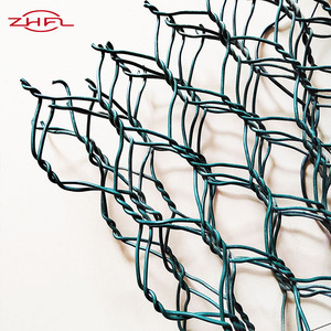 Panier en treillis métallique tressé double torsion en alliage de zinc revêtu de PVC pour mur de soutènement en pierre, contrôle de l'érosion, gabion hexagonal - Product Image 2