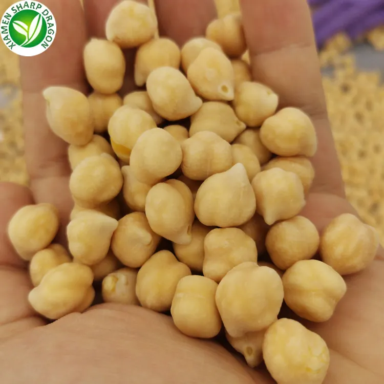 Pois chiches surgelés biologiques, frais, sains et naturels pois chiches garbanzo haricots congelés En stock IQF en vrac prix de gros