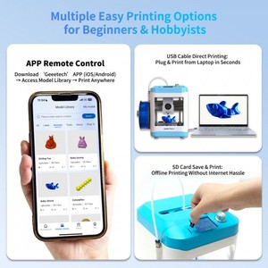 Impresora 3D FDM Geeetech M1S Mini, Completamente Ensamblada, para Niños y Principiantes, Impresora 3D WiFi para el Hogar (Envío desde Almacén en EE. UU.) - Product Image 2