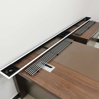 Offre Spéciale grande ventilation climatisation automatique évents de plafond linéaire en aluminium diffuseur d'air avec lumière
