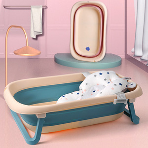 Baby Bath Mat With Non Slip <b>Frame</b> For Newborn Bathing Support <b>Floating</b> Mesh Net In Bathtub - Product Image 1