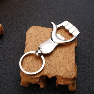 Custom Business Small Gift Palm Opener Metal <b>Car</b> <b>Key</b> <b>Ring</b> Replaceable LOGO Beer Bar Keychain <b>Key</b> Chain - Product Image 2