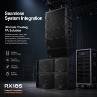 Subwoofer professionnel simple de 18 pouces, 800 W, haute puissance, en contreplaqué de bouleau