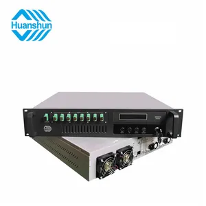 Amplifier optik daya tinggi dalam ruangan 4/8/16/32/64 port 16 ~ 24dBm pompa Laser aluminium EYDFA