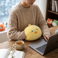 Coussin chauffe-mains en peluche animaux mignons : renard, koala, grenouille, ours – Collection assortie de 10 modèles écologiques pour enfants