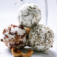 Mini bombes de bain artisanales véganes parfumées au miel naturel pour une thérapie relaxante au sel de mer, coffret spa élégant