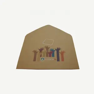 Новый китайский производитель, оптовая продажа, на заказ, различные размеры, экологически чистые коричневые крафт-бумажные конверты в западном стиле