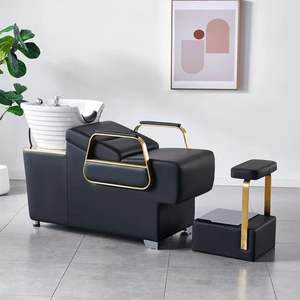 Sillón Lavacabezas Negro para Salón de Belleza y Lavabo Negro, Compre Sillón Lavacabezas Clásico para Salón de Belleza en Liquidación 2022 - Product Image 2
