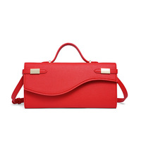 Portefeuille long en cuir de première génération, motif grain de palme, mini pochette, vente en gros d'usine, nouvelle collection