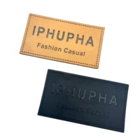 Patchs en cuir carrés personnalisés avec logo de marque, estampés à chaud, gaufrés 3D, découpés au laser, lavables, pour vêtements, sacs, chapeaux, en rouleau, taille personnalisée