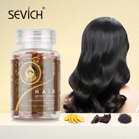 Cápsula para el crecimiento del cabello para personas, aceite de ricino de etiqueta propia para el crecimiento del cabello