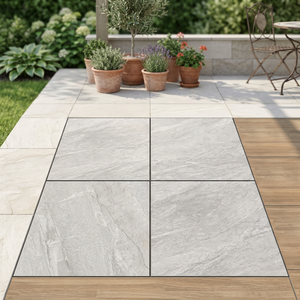 Dalles de pavage extérieures en porcelaine Vistaar 20 mm, 60x120 cm, aspect béton gris premium, haute résistance, pour entrée d'hôtel, carreaux de sol en céramique - Product Image 6
