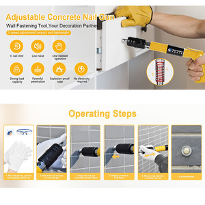 Herramienta de Remachado Manual Ajustable de 5 Velocidades para Fijación en Paredes de Concreto y Ladrillo con 4 Varillas Extensibles para Instalación en Techos - Product Image 2