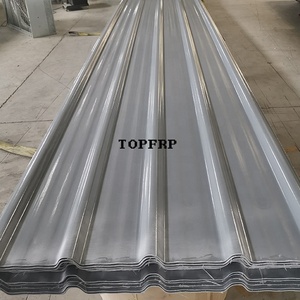 แผ่นหลังคาคอมโพสิต FRP แผ่นหลังคาไฟเบอร์กลาสเสริมแรงแบบลูกฟูก - Product Image 2