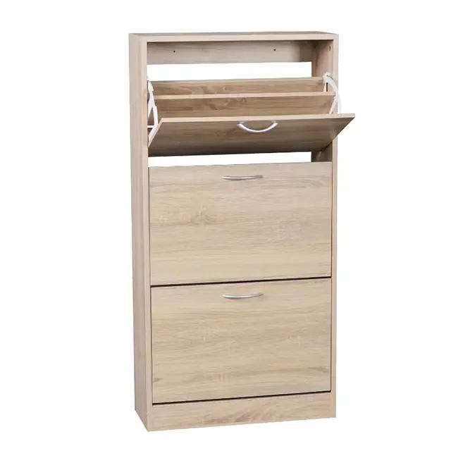 Offre Spéciale salon étagère à chaussures armoire de rangement meubles en bois moderne en bois massif couleur armoire