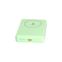 Chargeur portable magnétique en alliage d'aluminium, mini, étanche, 2-en-1, chargeur rapide, support de batterie semi-solide, charge sans fil 15W/20W
