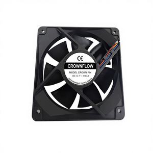 Ventilador Axial de CC Crown 12038 AC Cooling T2 con Rodamientos de Bolas y Aspas de Plástico para Base de Portátil - OEM/ODM Eléctrico - Product Image 1
