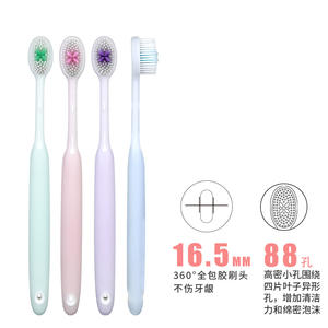 Brosse à dents personnalisable à poils souples pour adultes, nettoyage à 360 degrés, poils en nylon, pack familial, usage domestique - Product Image 4