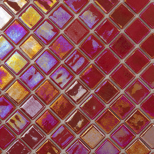 Mosaico Acquaris Pasion Rosso Piastrella in Vetro 10x10 Cm Per Decorazione Pareti e Pavimenti - Product Image 3