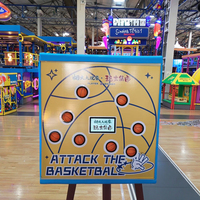 Tirez sur le bouton de style basket-ball et jouez au jeu Groundhog Jeux interactifs Jeux d'événement Jeux de carnaval Accessoire
