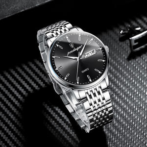 Poedagarブランド832高級メンズウォッチ気質ゴールド腕時計ファッショントレンド防水日付有名なメンズクォーツ時計 - Product Image 2