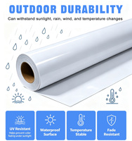 Vente en gros Impression numérique Rouleaux de vinyle imprimable en vinyle PVC auto-adhésif blanc éco-solvant
