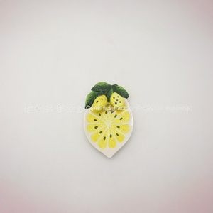 Plato de Aperitivos con Compartimentos, Diseño Creativo de Frutas, Estilo Europeo, Pintado a Mano en 3D con Motivos de Limón, Ideal <span class=keywords><strong>para</strong></span> Hoteles - Product Image 3