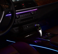 Kit d'éclairage d'ambiance 12V avec synchronisation musicale pour X5 F15 2014-2018, décoration intérieure de voiture