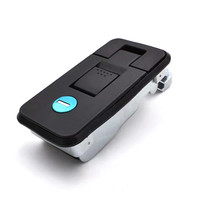 Loquet à compression en alliage de zinc et acier inoxydable poli, poignée de verrouillage à poussoir pour panneau, idéal pour camions industriels, camping-cars, remorques et fours – Installation facile