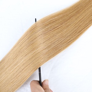 Extensiones de <span class=keywords><strong>Cabello</strong></span> Liso Tejido a Máquina, Paquetes de <span class=keywords><strong>Cabello</strong></span> Marrón y Rubio al por Mayor - Product Image 5
