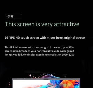 Portátil Empresarial con Pantalla Táctil de 16 Pulgadas y 180 Grados °   Teclado RGB Hinge, Reconocimiento Facial, <span class=keywords><strong>Intel</strong></span> <span class=keywords><strong>I3</strong></span> 8109, Almacenamiento Dual, Batería de 5000 mAh - Product Image 5