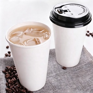 Factory Wholesale Disposable Paper <b>Coffee</b> Cups Hot/Cold Drinks Single Wall/Double Wall <b>Takeaway</b> Cups - Product Image 1
