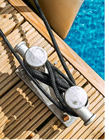 Cordage d'amarrage de bateau en polyester et nylon, double tressage, pour quai et ancrage marin