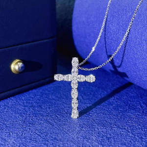 Collar con Colgante de Diamante Cultivado en Laboratorio para Mujer, Oro, Oro Rosa, Oro Blanco, Plata, Joyería Elegante y de Lujo - Product Image 5