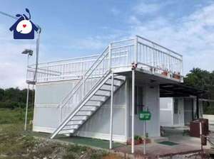 Casa de contenedores plegable de acero modular prefabricada de 20 pies y 40 pies de China, casa prefabricada de construcción rápida - Product Image 1