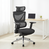 Chaise de bureau ergonomique de luxe en maille pivotante pour direction Accoudoir 4D réglable et tournant