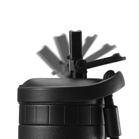 Bouteille d'eau thermique isolée de sport de 18 oz en acier inoxydable avec couvercle en paille Bouteille d'eau chaude à double vide