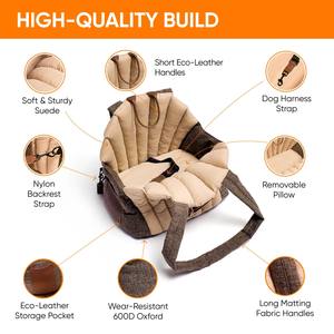 Sac de transport pour chien portable ODM, sac de transport pour animaux de compagnie personnalisé, sangle de sécurité, doublure amovible et lavable, isolé et respirant pour les petits animaux - Product Image 5