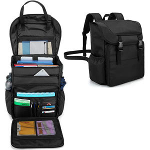 Sac de rangement pour siège de voiture en tissu Oxford, capacité de 20l, résistant à l'usure, organisateur multi-compartiments pour voyage d'affaires, couleur unie - Product Image 2