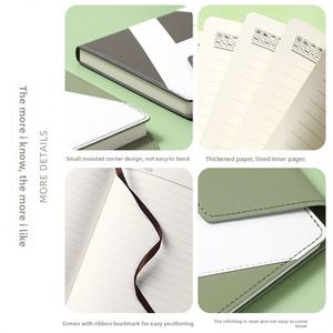 Teacher's Day Gift <b>Notebook</b> Set with Logo Printing Imitation <b>Leather</b> Cover 100 Sheets-Gift Box for Business Meetings & Companies - Product Image 5