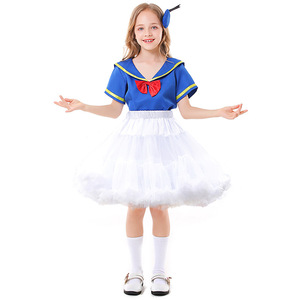 Halloween Cosplay Dress Up Set ragazzi ragazze Navy Outfit Suit bambini costumi <span class=keywords><strong>da</strong></span> marinaio - Product Image 5