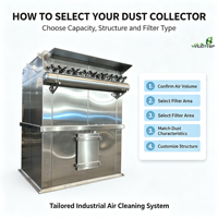 Collecteur de poussière modulaire en acier inoxydable à aspiration pulsée pour une assemblage et une extension faciles sur site
