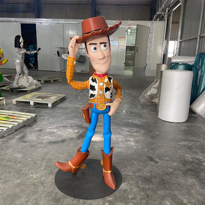 Figurines <span class=keywords><strong>Pop</strong></span>-Up en Résine pour Magasin et Décoration de Salon, Grande Sculpture en Bois, Art Populaire - Product Image 4