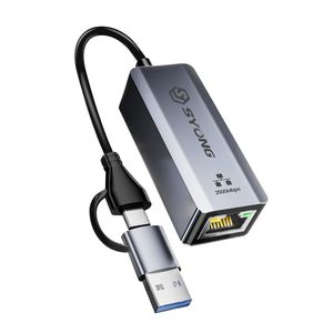 อะแดปเตอร์เครือข่าย SYONG 2.5G อุปกรณ์เสริมสำหรับพีซี กล่องขนาดเล็ก; ตัวเชื่อมต่อ ตัวเชื่อมต่อการถ่ายโอนข้อมูล ตัวแปลงอีเธอร์เน็ตแลน - Product Image 1