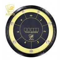 Table de poker Texas Hold'em ronde de 120 cm, table de poker professionnelle de casino avec design de luxe personnalisé