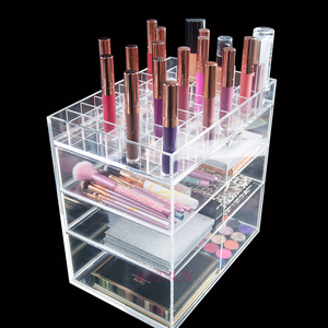 Bán buôn <span class=keywords><strong>5</strong></span> Tier rõ ràng <span class=keywords><strong>Acrylic</strong></span> <span class=keywords><strong>Organizer</strong></span> mỹ phẩm với ngăn kéo tạo nên lưu trữ mỹ phẩm <span class=keywords><strong>Organizer</strong></span> - Product Image 2