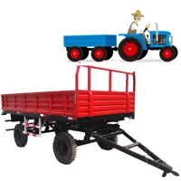 Transport agricole remorque pour tracteur à 4 roues, remorque en acier inoxydable, à vendre, 1.5t