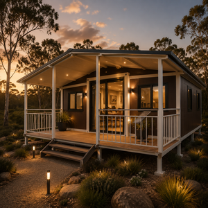 Maisonnette portable de luxe prête à être expédiée vers l'Australie, conteneur extensible de 20 pieds pour cabanes de villégiature isolées - Product Image 1