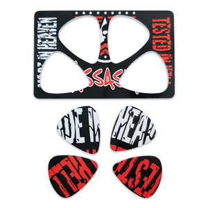 Carte de sélection de guitare en PVC en gros-Couleur double face avec motif de signature et de logo, PVC imperméable - Product Image 3