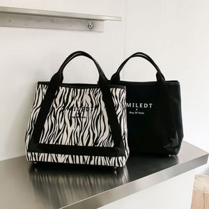 Custom Logo Art Cotton Canvas Bag Female <b>Small</b> Fresh Large Capacity Bag Cotton Casual <b>Handbags</b> for <b>Women</b> - Product Image 4